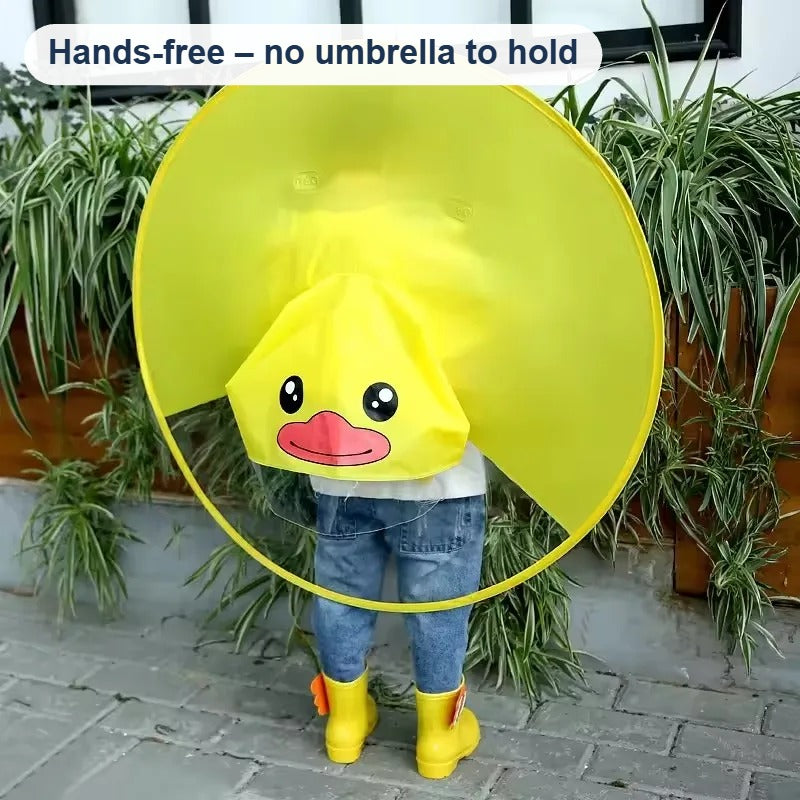 Hands-free poncho – no umbrella to hold