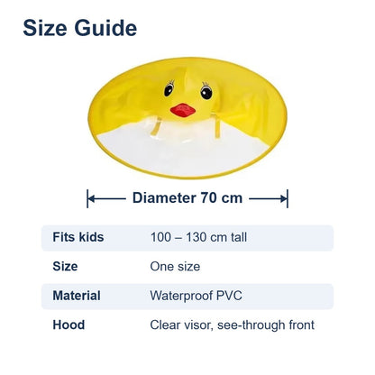 Size guide – diameter 70 cm, fits kids 100-130 cm tall