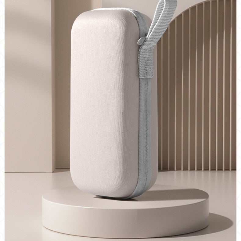 Zipped hard capsule case with carry loop