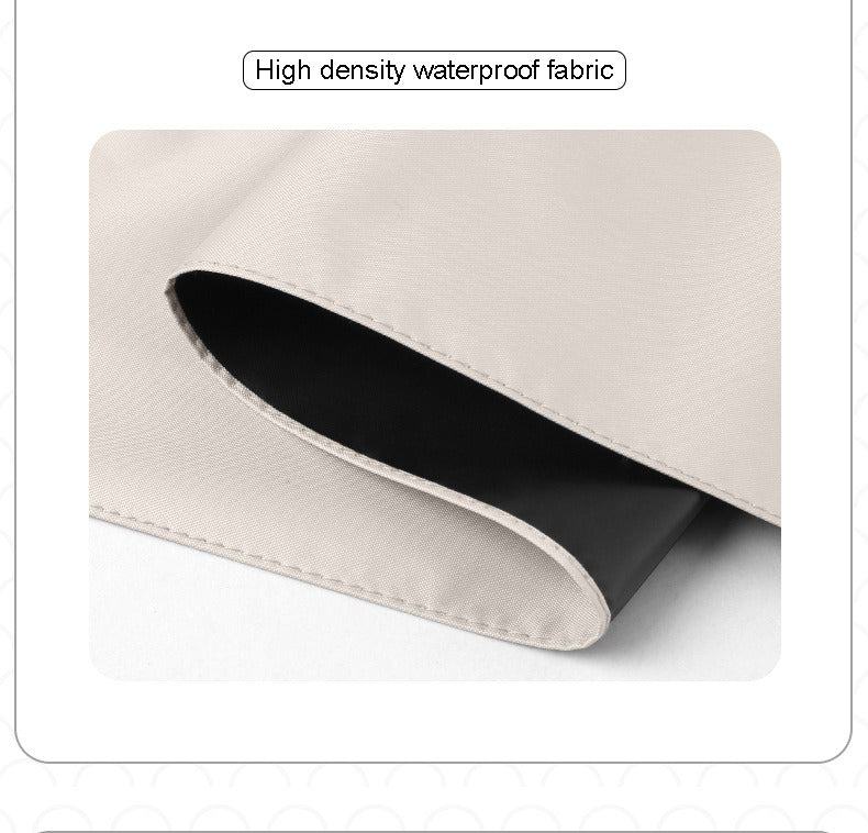 Waterproof umbrella fabric with black UV coating inside