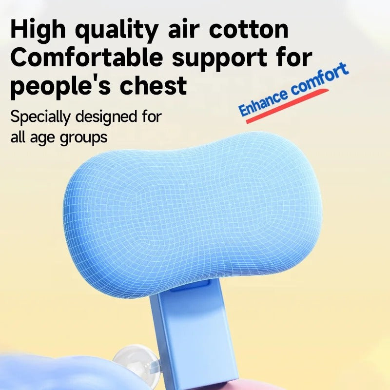 Soft air-cotton chest support pad