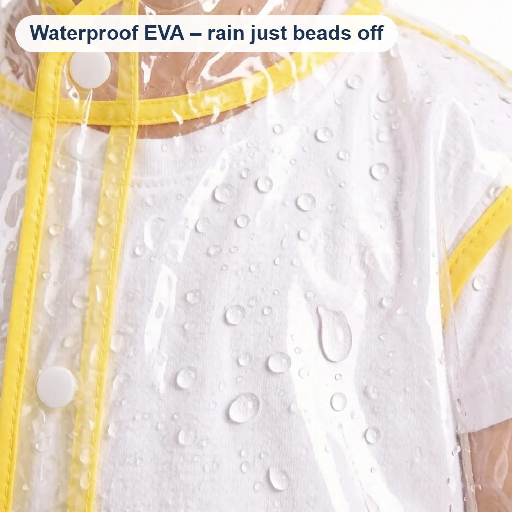 Waterproof EVA – raindrops bead off the coat