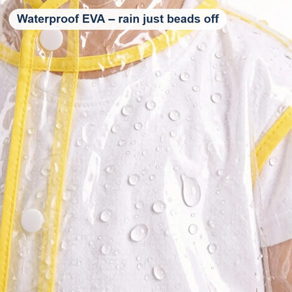 Waterproof EVA – raindrops bead off the coat