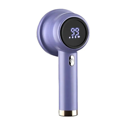Purple rechargeable lint remover with LED display