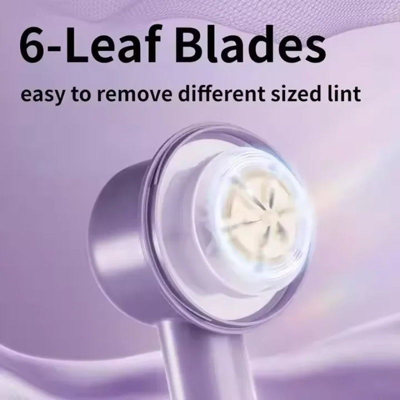 6-leaf blades remove lint of every size