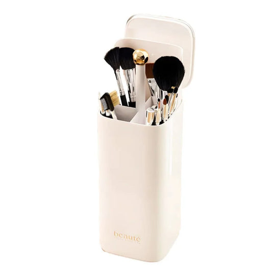 Makeup Brush Organizer Press-to-Lift