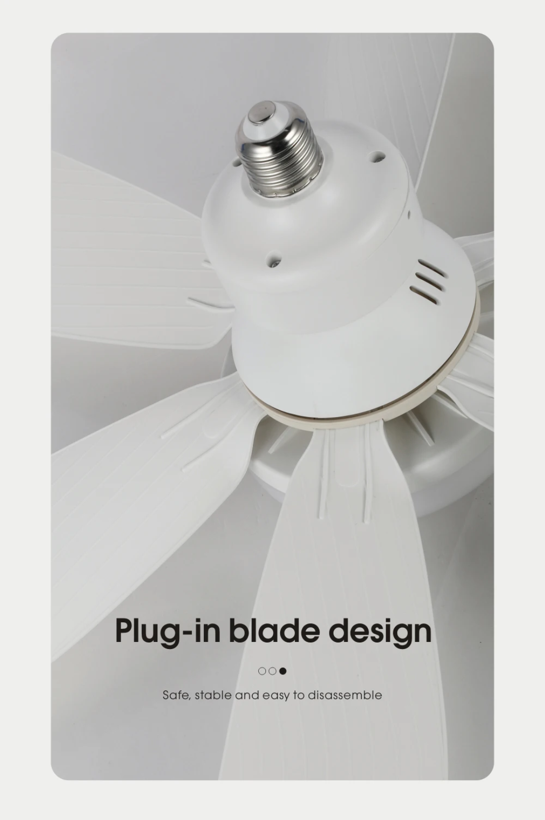 Ceiling flower Fan & Light 60W With Remote control 6 blades 3 speed levels