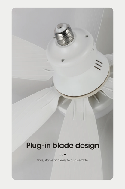 Ceiling Flower Fan & Light 60W With Remote Control – 6 Blades, 3 Speed Levels