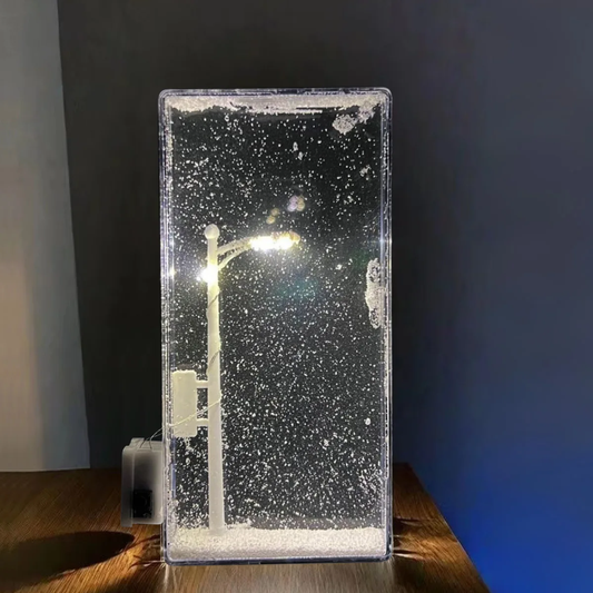 Snowfall Street Lamp Light – DIY Decorative LED Night Lamp