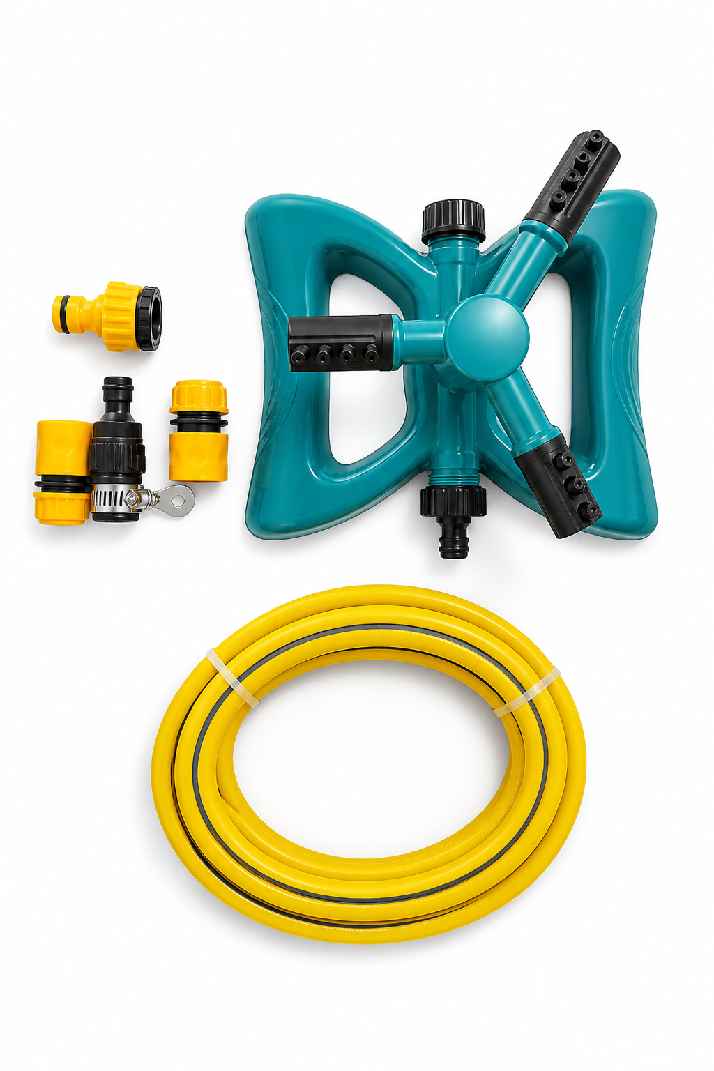 360° rotating garden lawn sprinkler with PVC water pipe