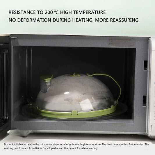 Microwave Food Cover with water Steamer
