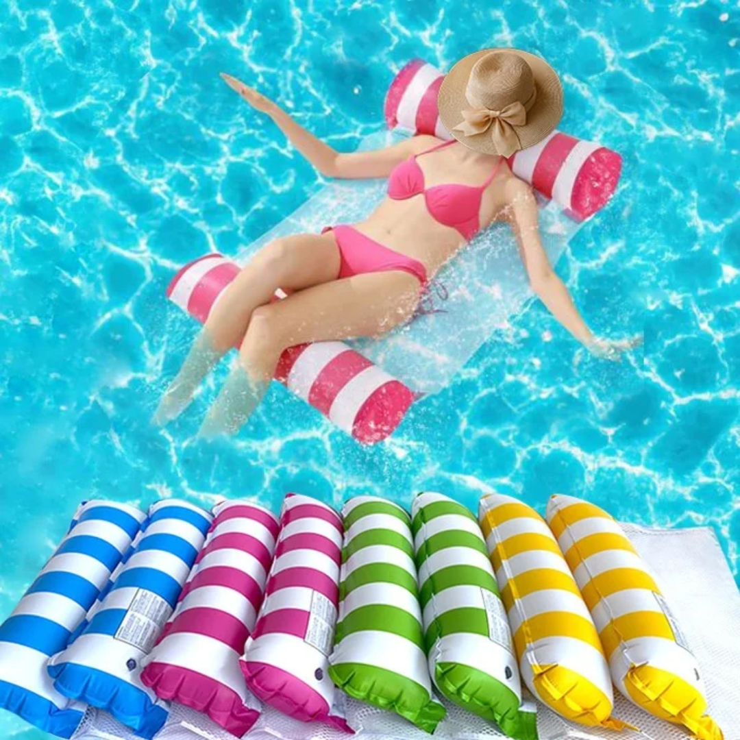2 tubes inflatable water hammock