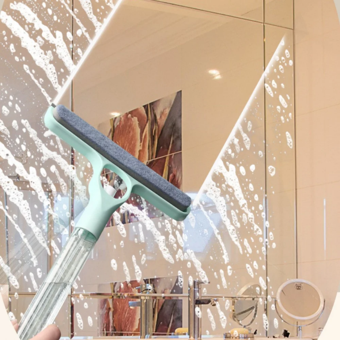 Multi-Function Spray Glass and Window Cleaning - long handle