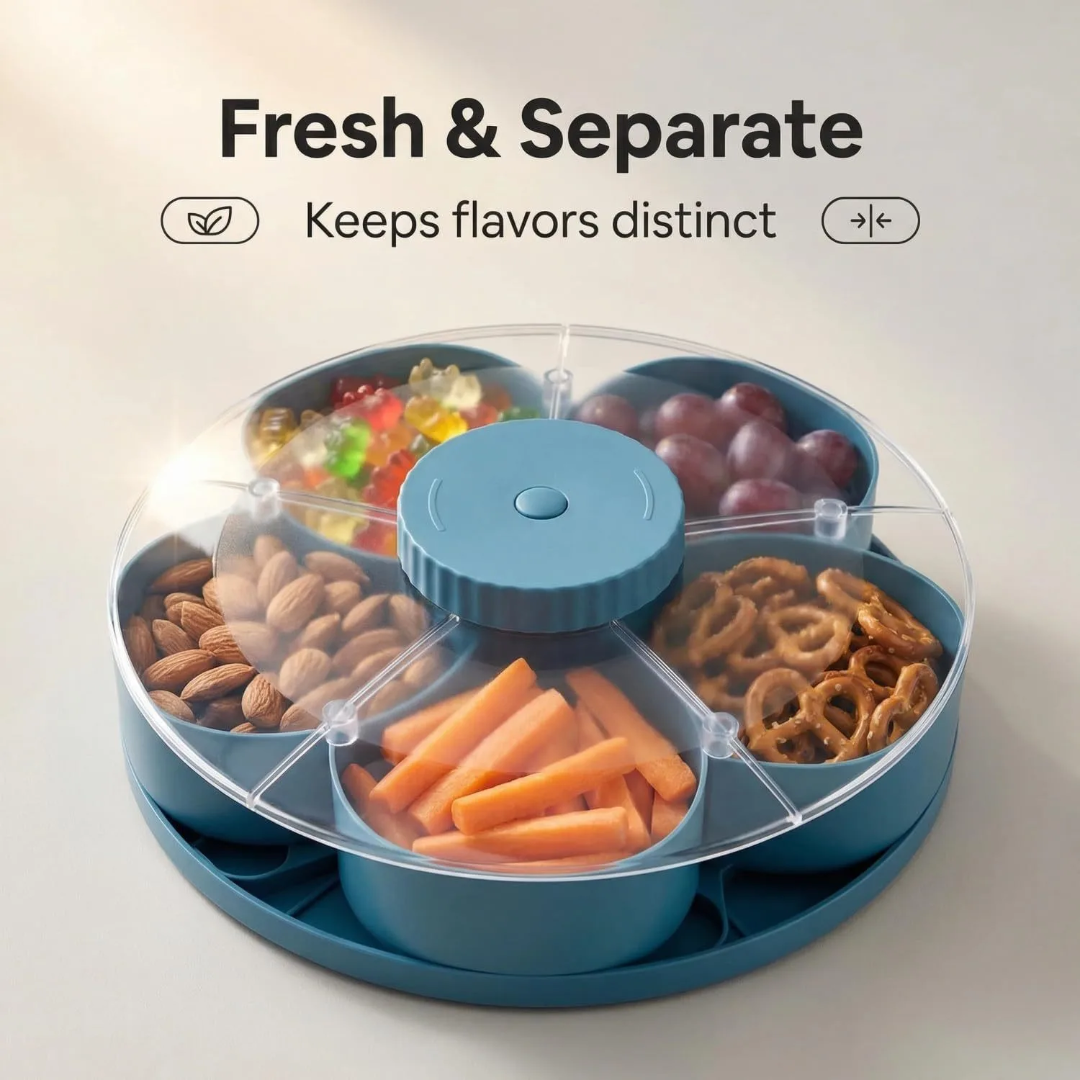 Serving tray Rotatable for snack and appetizers