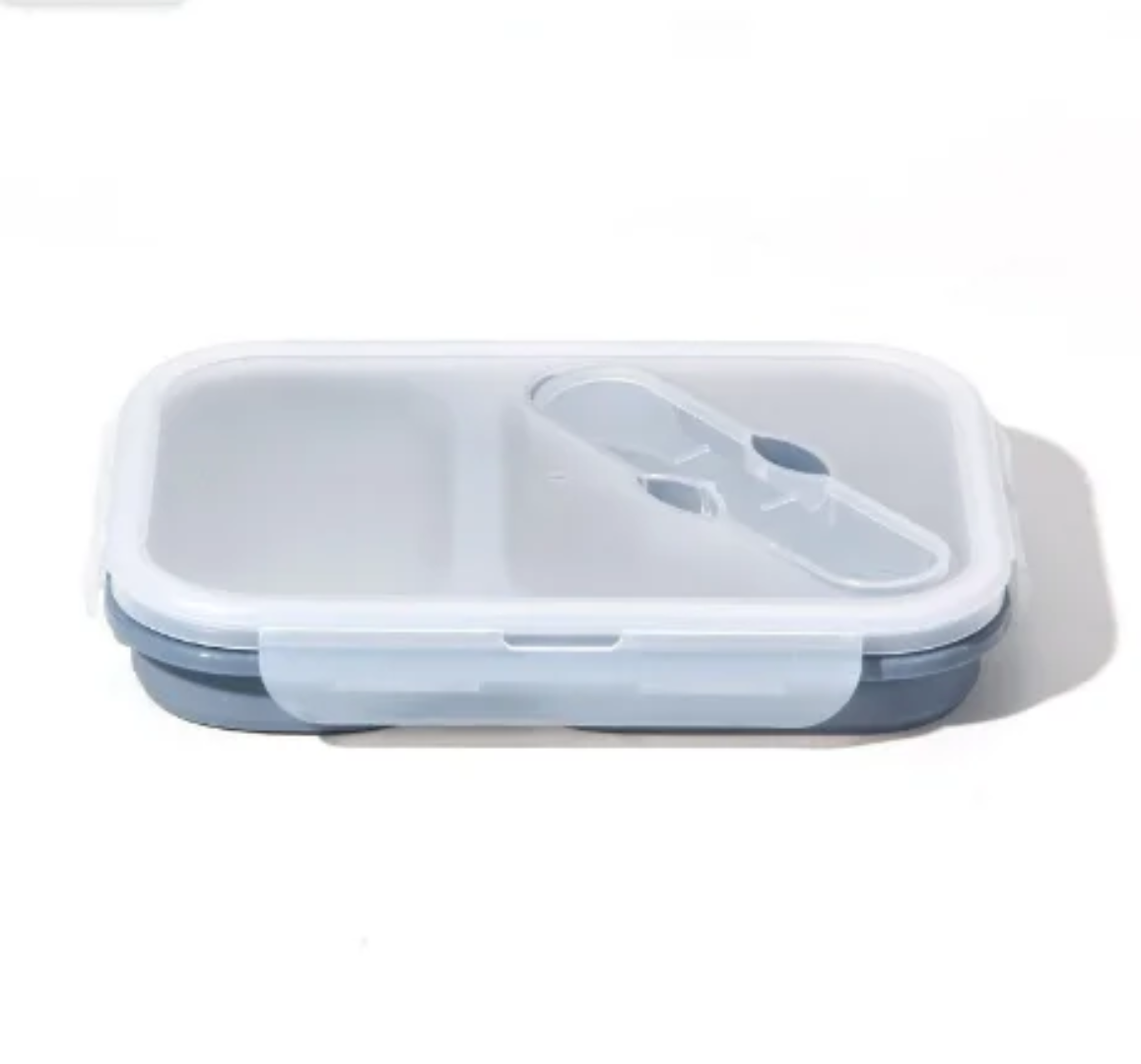 Foldable food container microwavable Silicone BPA free