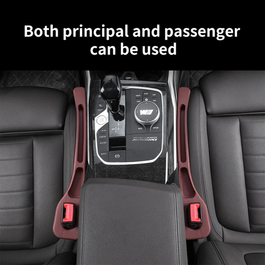 2-piece Car Seat Gap Filler with Storage – Anti-Drop & Organizer