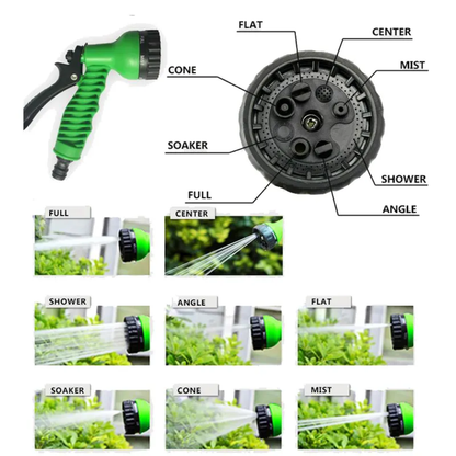 Expandable Garden Hose & Spray Gun 15m