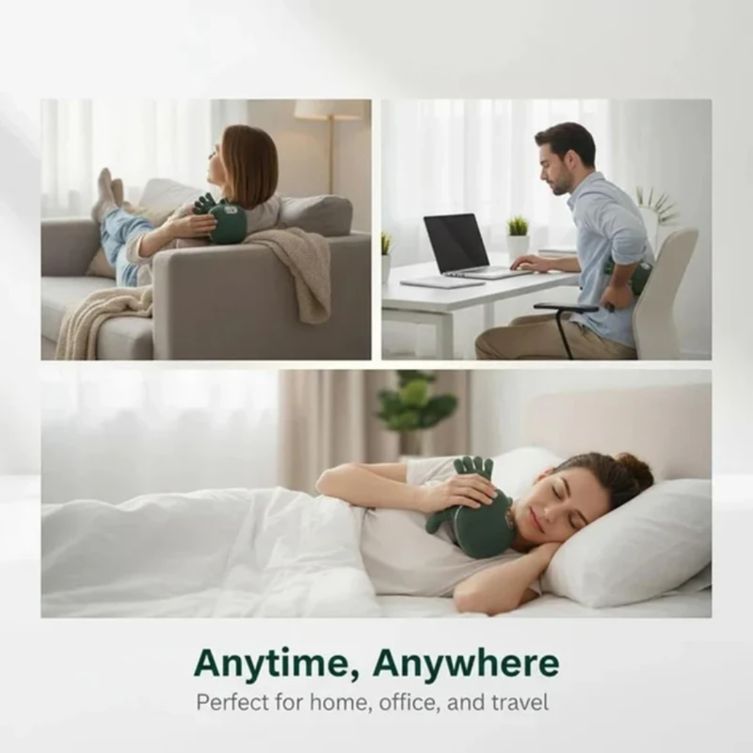 Rechargeable pain relief Massager finger pressure kneeding and Heat
