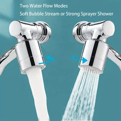 Universal Rotating Faucet Extender – Stainless Steel