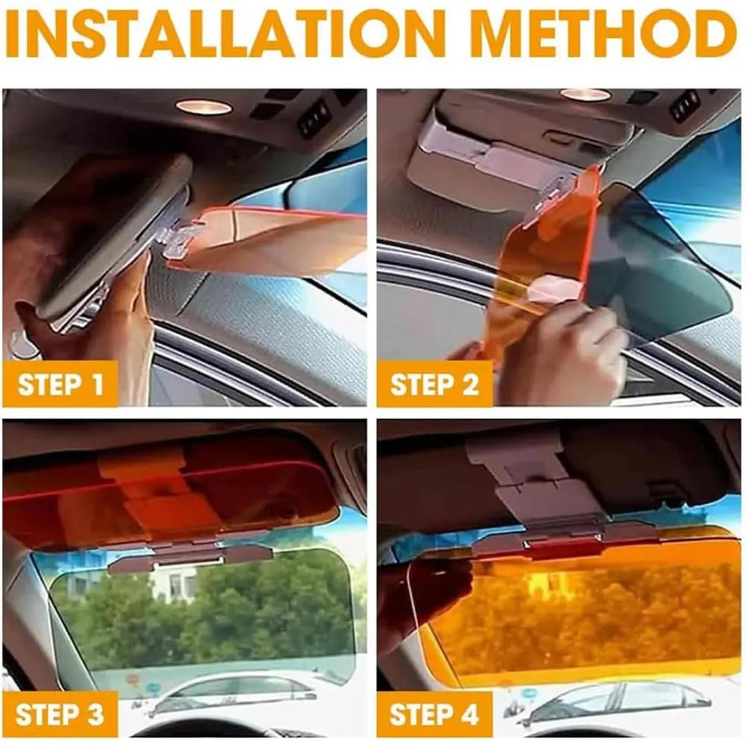 Day & Night Anti-Glare Car Visor Extension