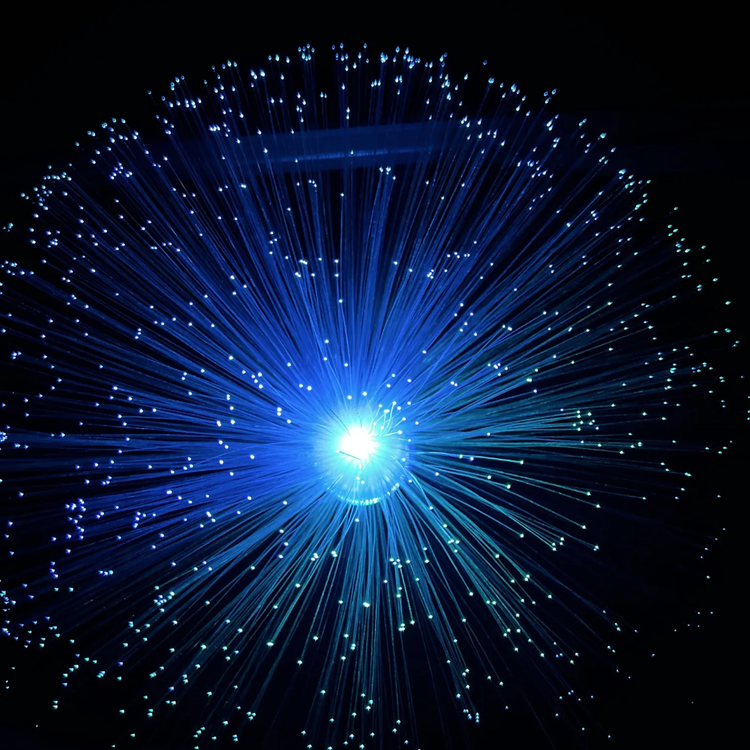 Fiber Optic Lights LED Optical Fiber Fountain Night Lamp