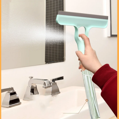 Spray Window Squeegee With Sponge – Long Handle