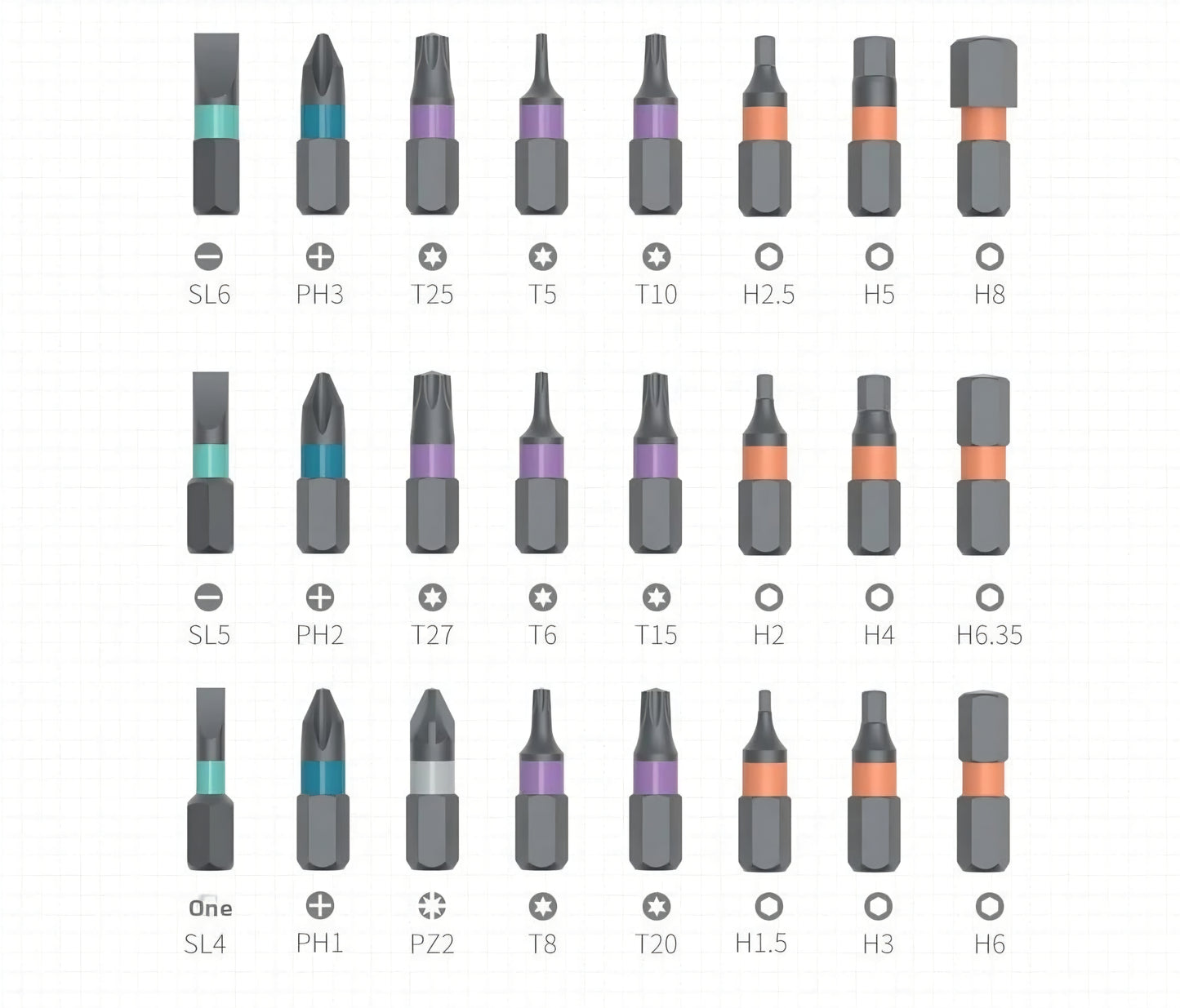 24-in-1 screwdrivers set multifunction magnetic alloy tools