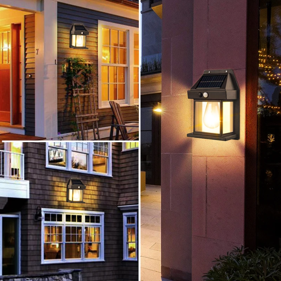 Waterproof Solar Wall Lights – With Motion Sensor & 3 Lighting Modes