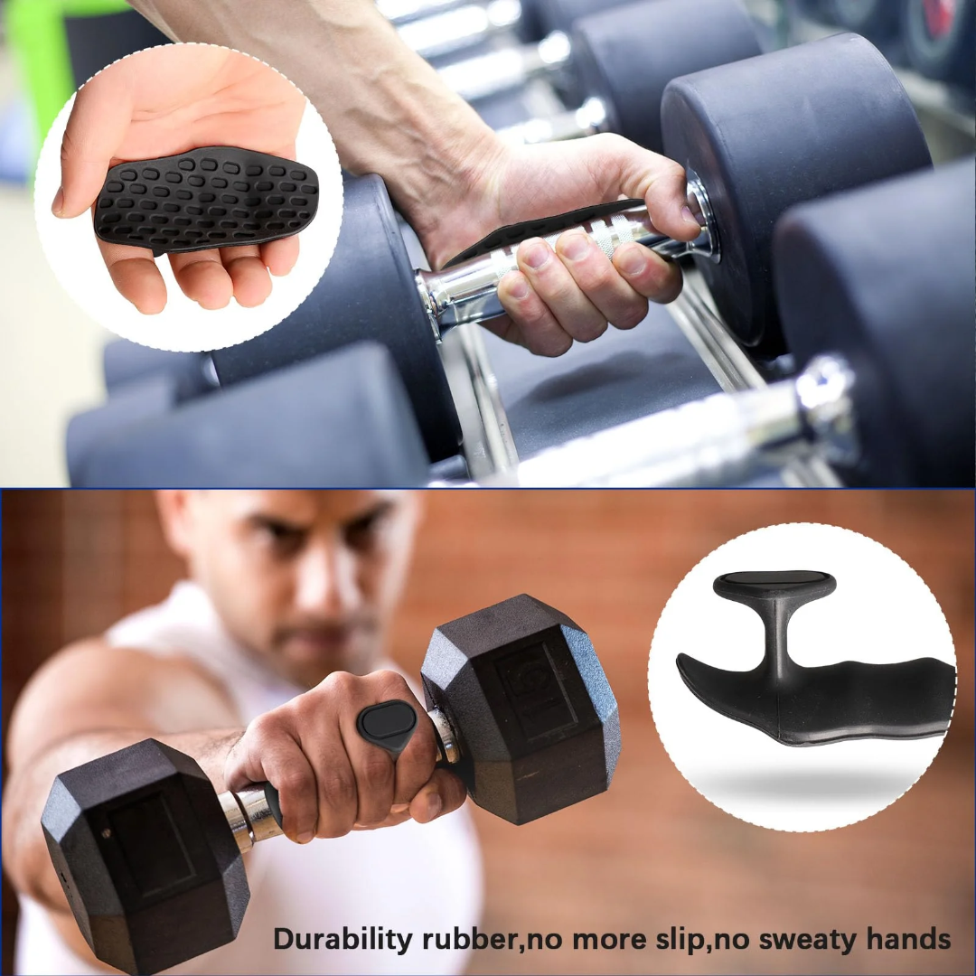 Set of 2-piece Anti-Slip Gym Grip Pads – Finger & Palm Protectors for Weightlifting