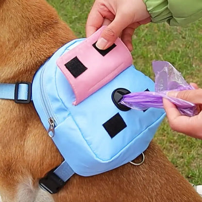 Cute Dog Backpack With Leash