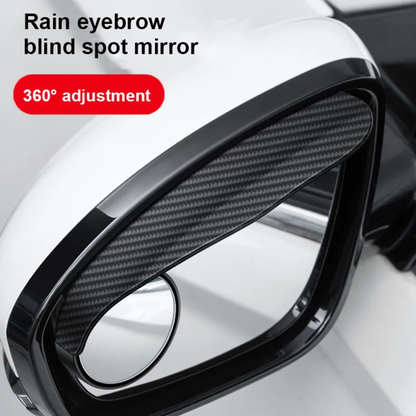 360° Adjustable Rearview Blind Spot Mirror With Rain Guard (Set Of 2)