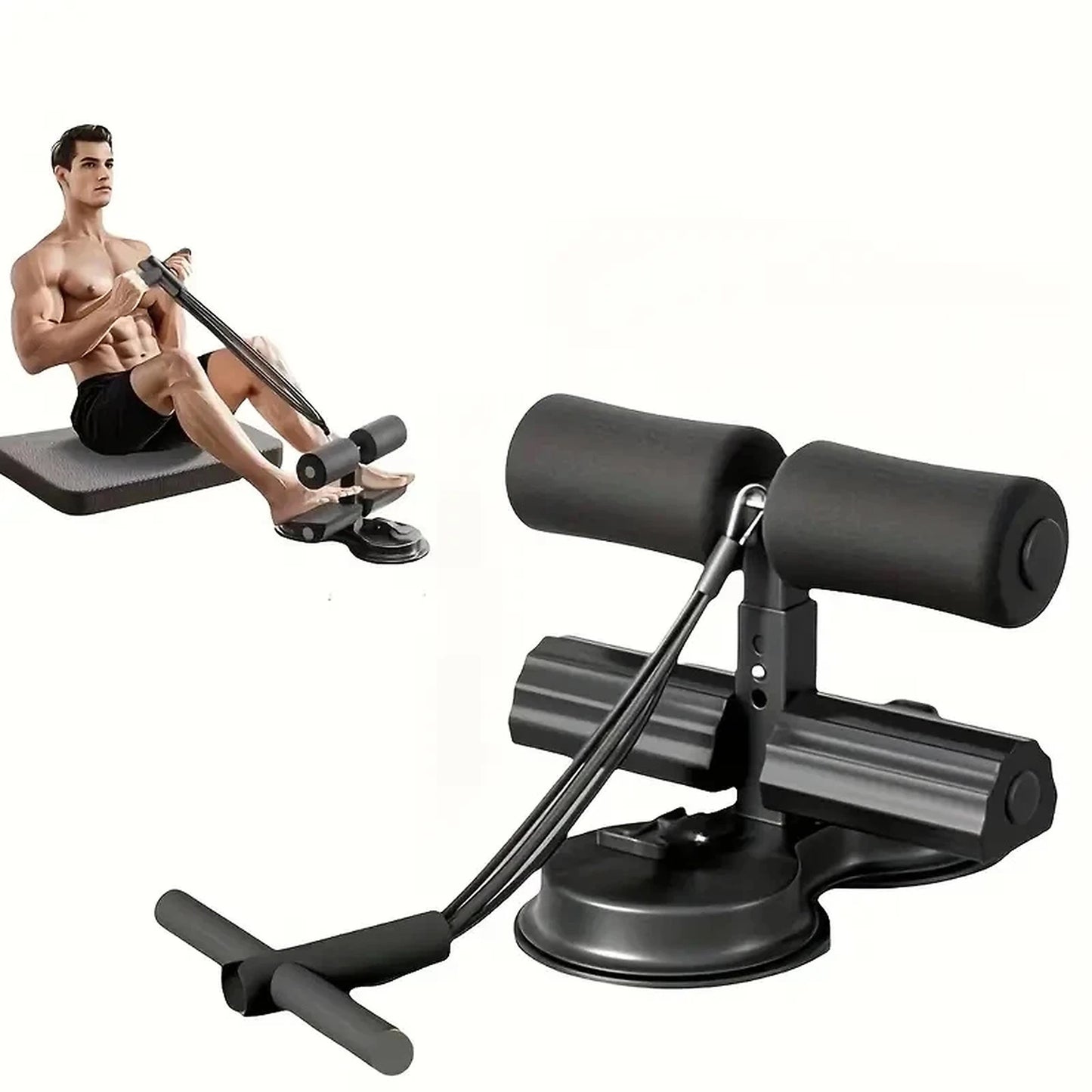 Multi-workout Sit-Up bar with Resistance band