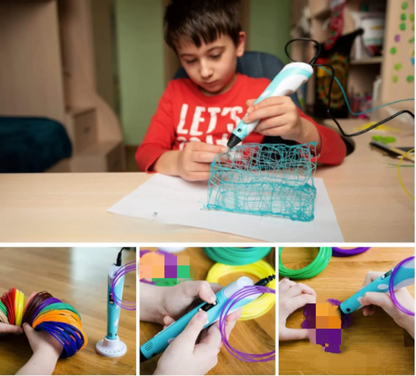 3D Printing Pen With PLA Filament Refills – For Kids & Adults
