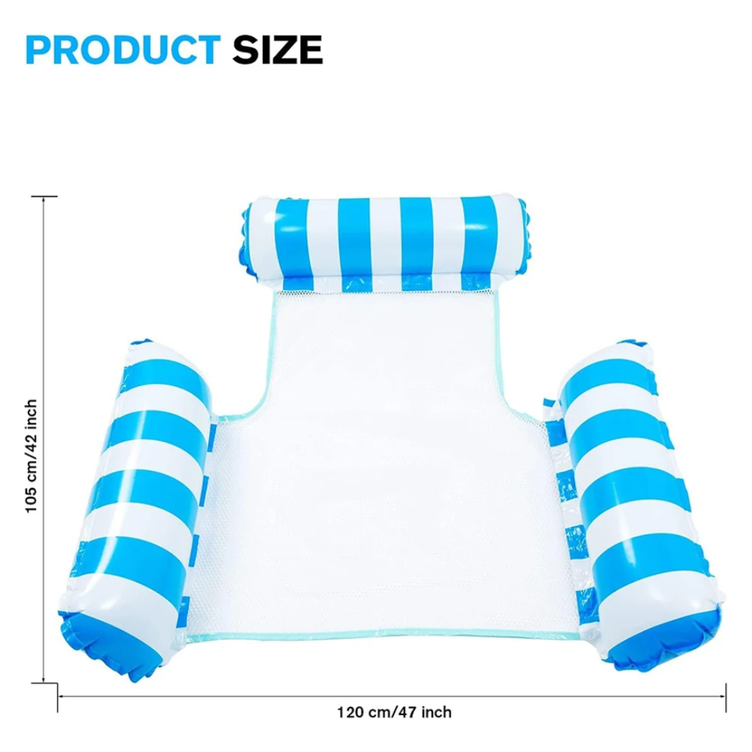 3 tubes inflatable water hammock