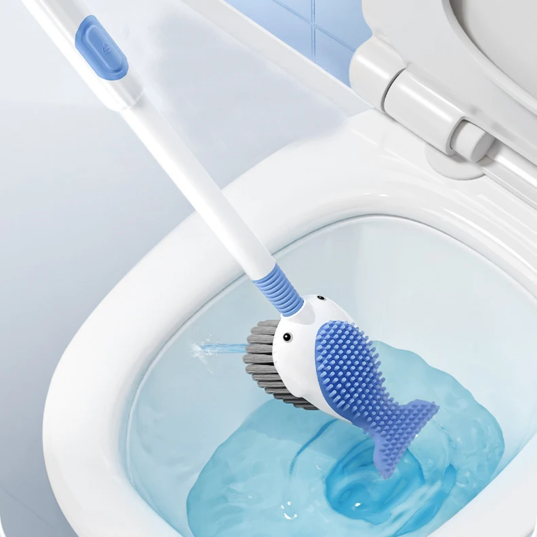 Liquid Suction Toilet Brush with silicone cleaning set