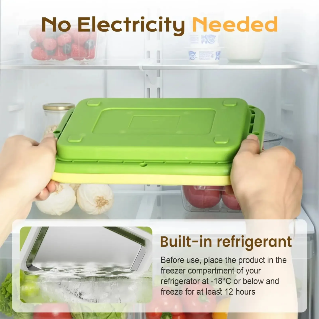 Instant ice cream make plate large