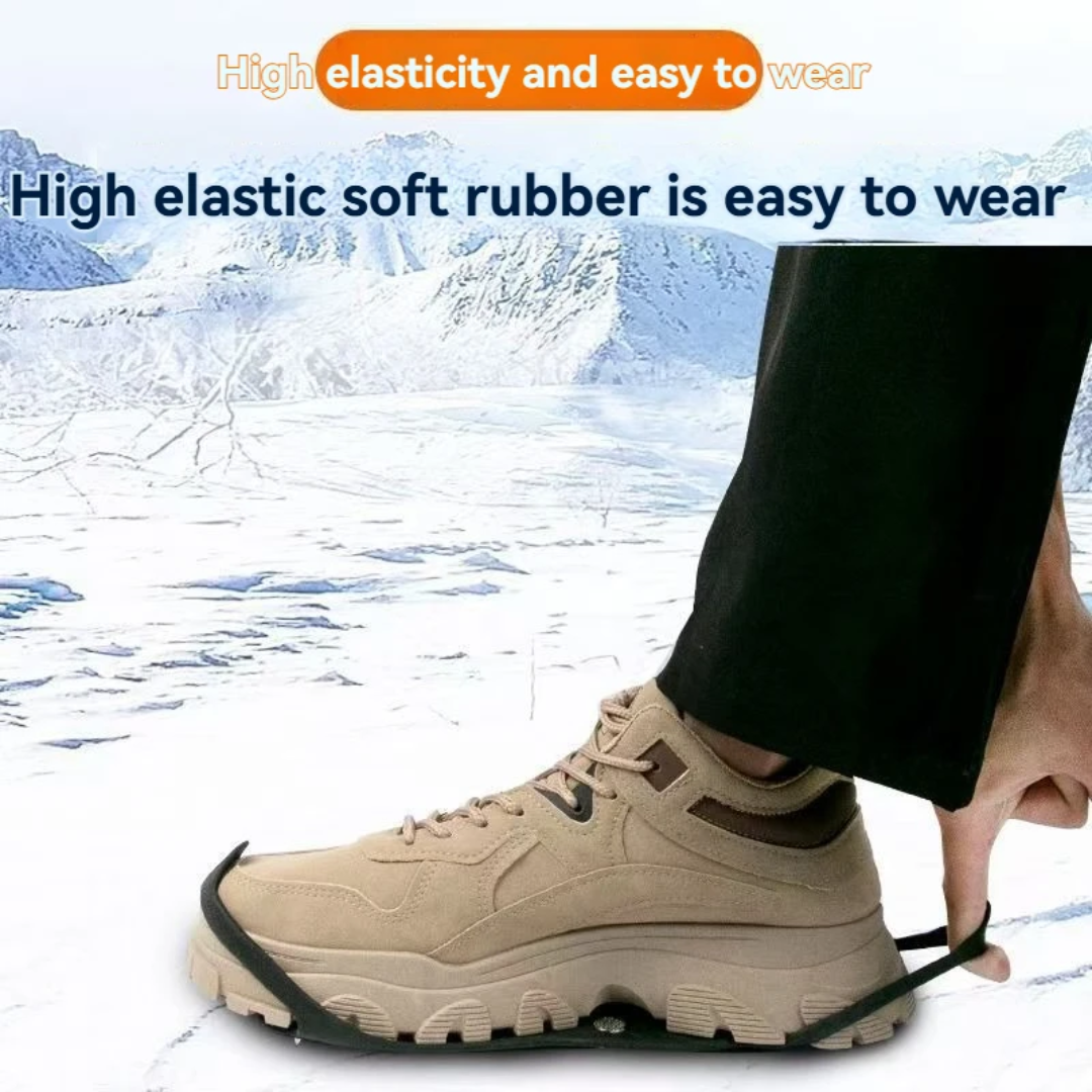 Anti-Slip Winter Shoe Covers with 8-Steel Studs – Pair of 2-Pieces