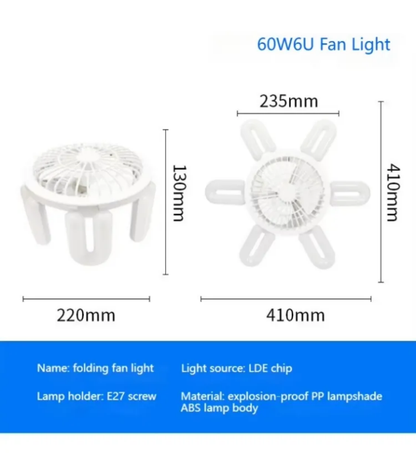 Ceiling Fan & Light 60W With Remote Control