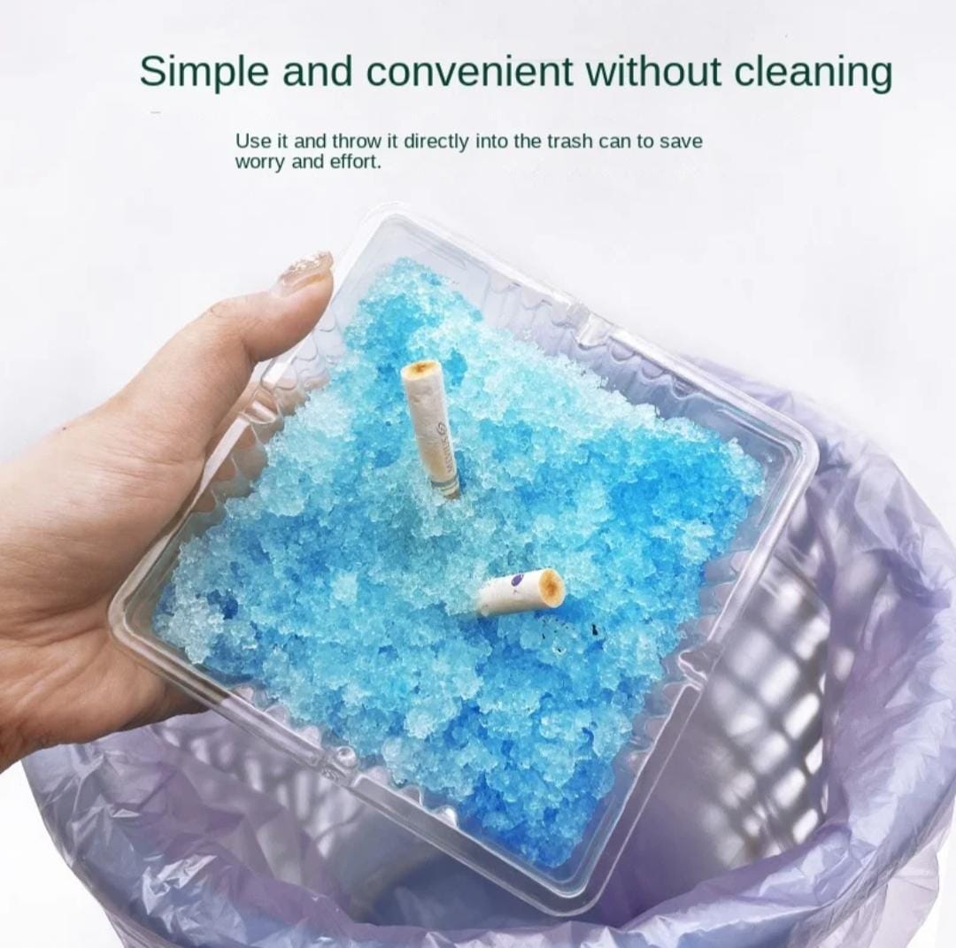 Disposable Ashtray with Absorbent Gel