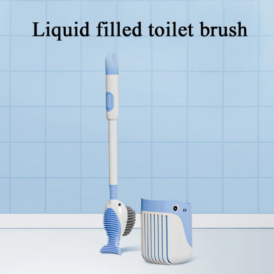 Liquid Suction Toilet Brush with silicone cleaning set