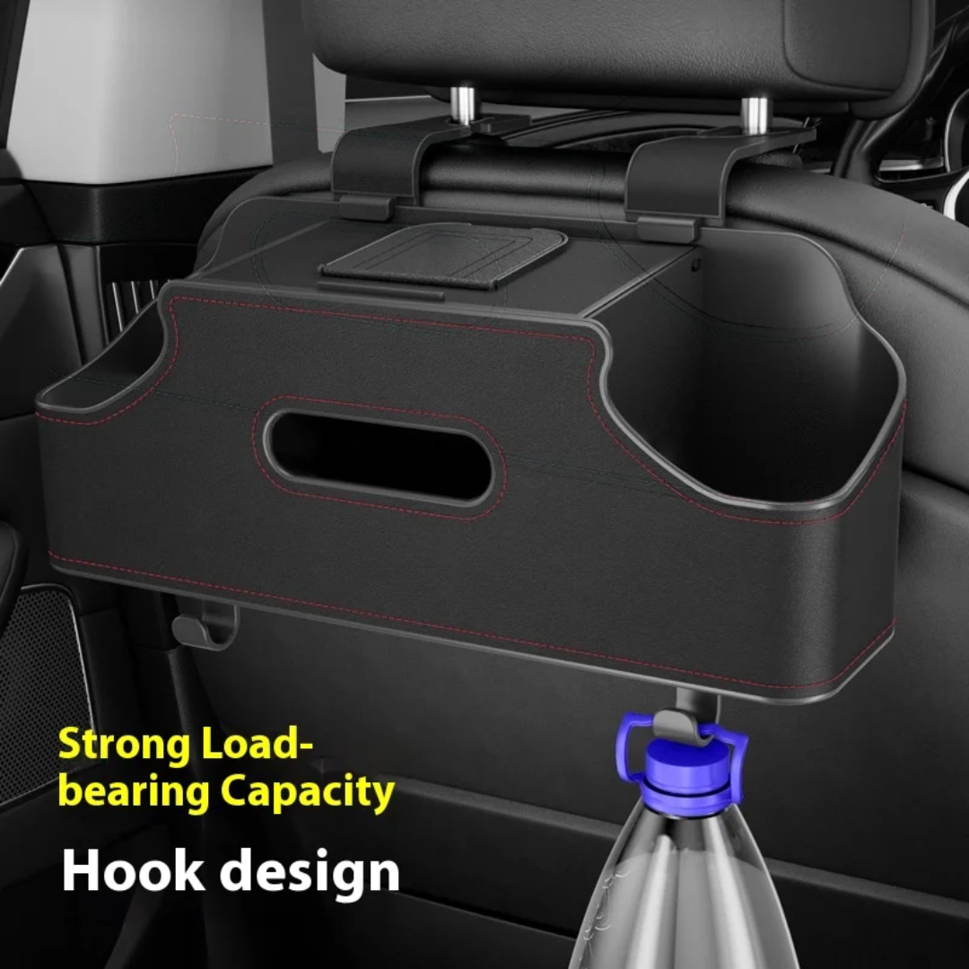 Multi-Functional Car back seat storage Box Leather