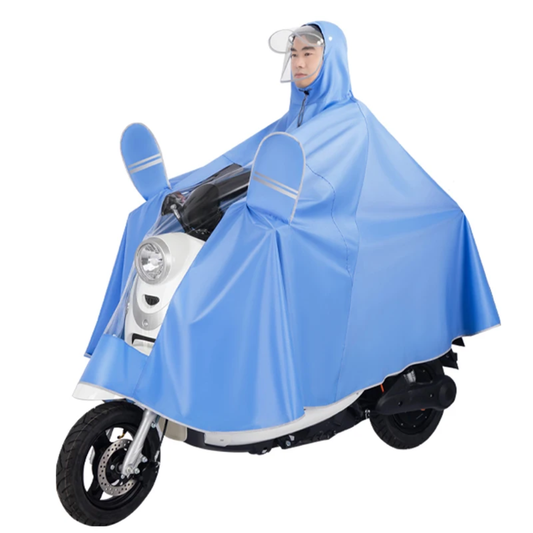Waterproof Motorcycle Rain Poncho 5XL full cover