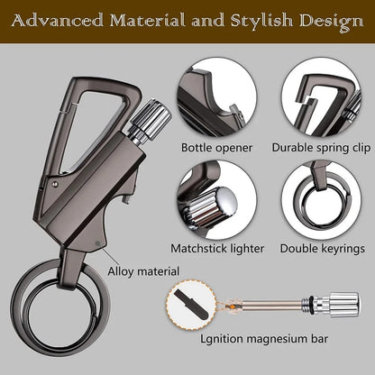 Keychain Match Lighter & Bottle Opener With Gift Box