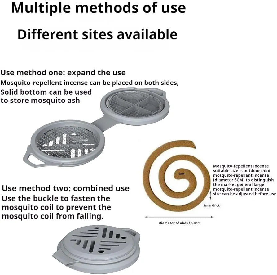 Silicone hanging mosquito coil holder