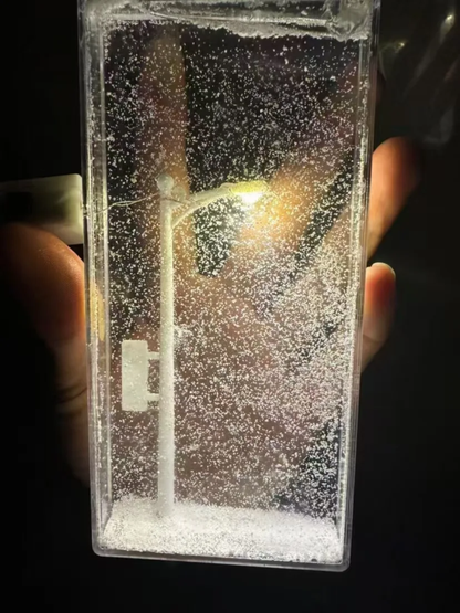 Snowfall Street Lamp Light – DIY Decorative LED Night Lamp