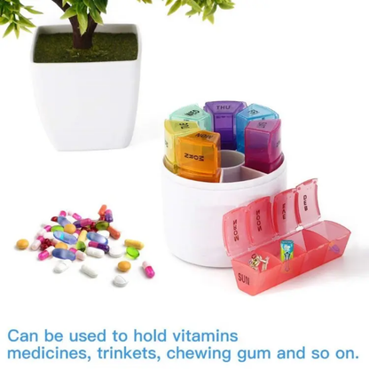 Weekly Pill Organizer – Medicine Storage