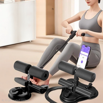 Multi-Workout Sit-Up Bar With Resistance Band