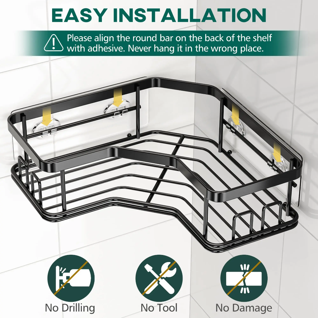 Multi-Purpose Heavy Duty Wall Shelves - Stainless Steel (Set of 5-piece)