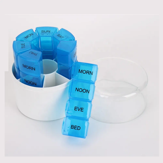 Weekly Pill organizer, medicine storage