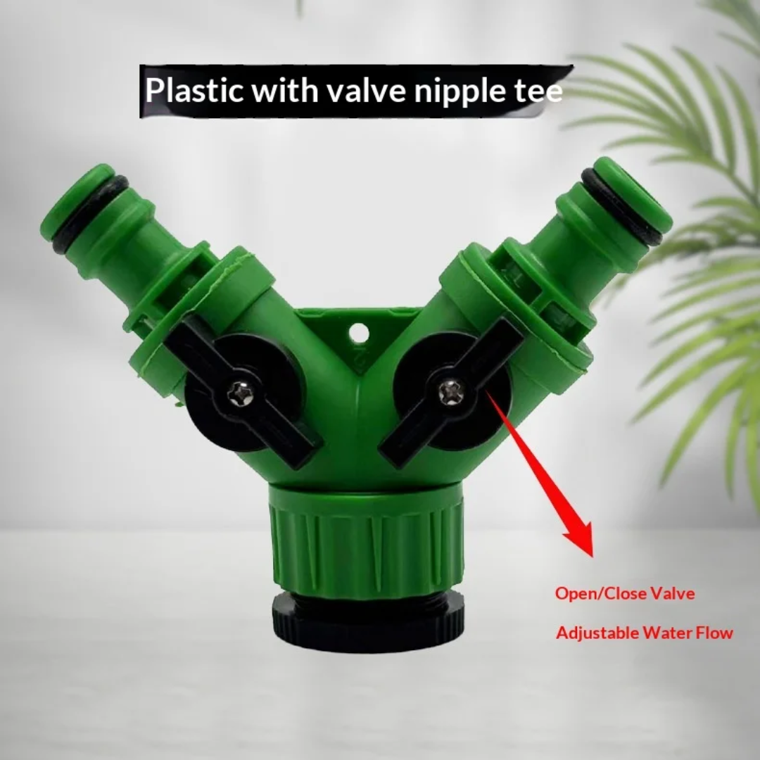 Faucet splitter dual-port water pipe